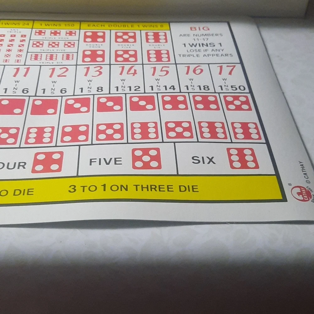 Vintage Mini Casino dice and card games